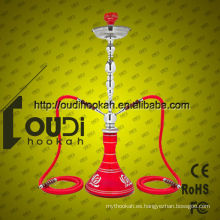 El nuevo shisha 2hoses del hookah del yiwu del diseño de la alta calidad negra vende al por mayor la cachimba